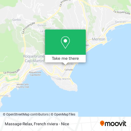 Massage-Relax map