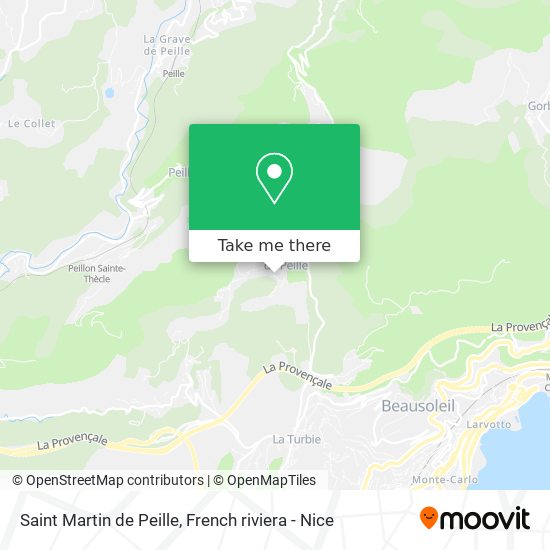 Saint Martin de Peille map