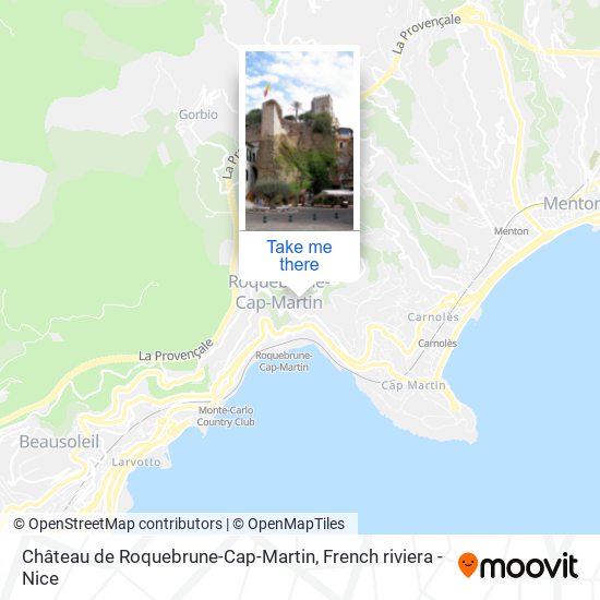 Château de Roquebrune-Cap-Martin map