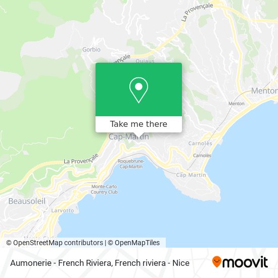 Mapa Aumonerie - French Riviera