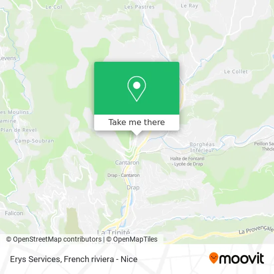 Erys Services map