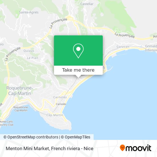 Menton Mini Market map