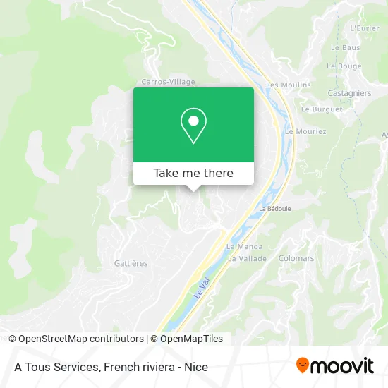 A Tous Services map