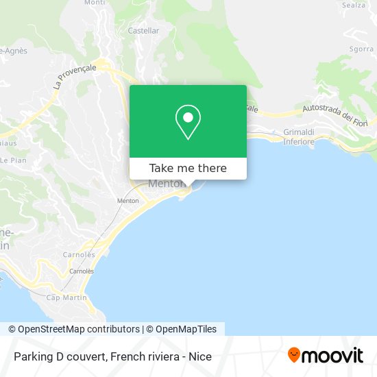 Parking D couvert map