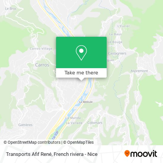Transports Afif René map