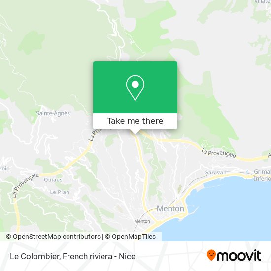 Le Colombier map