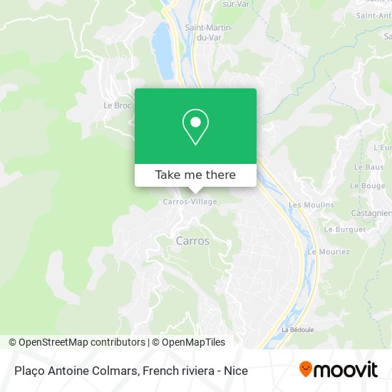 Plaço Antoine Colmars map