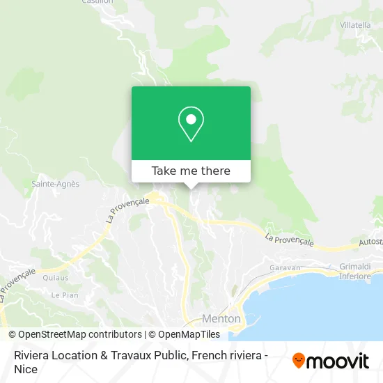 Riviera Location & Travaux Public map