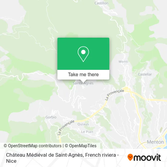 Château Médiéval de Saint-Agnès map