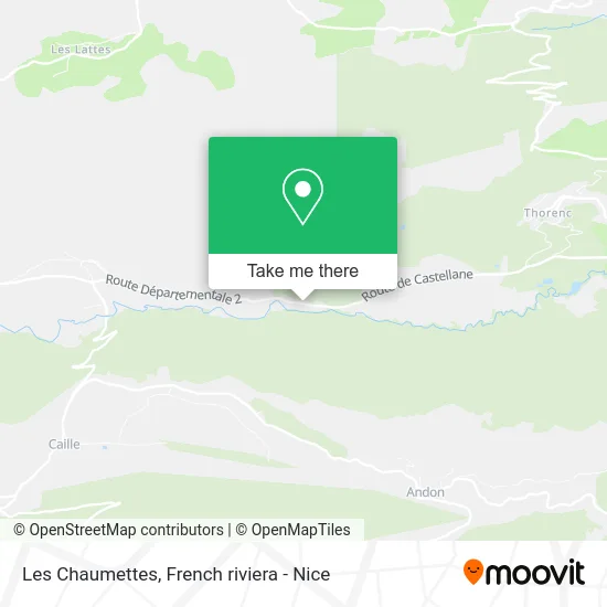 Les Chaumettes map