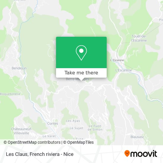 Les Claus map