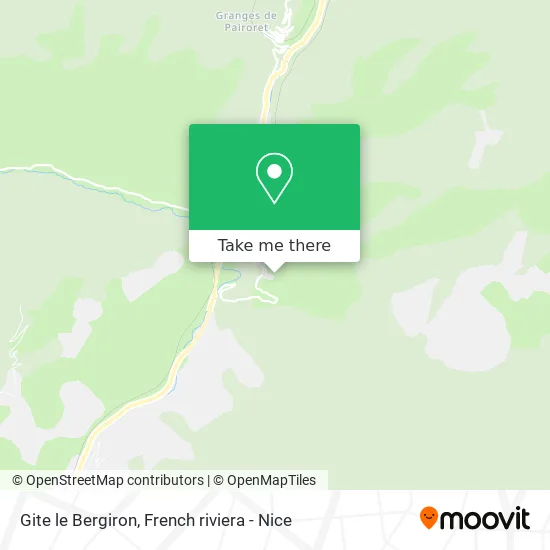 Gite le Bergiron map