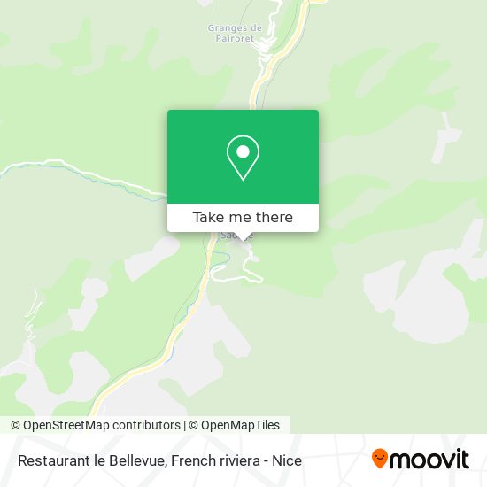 Restaurant le Bellevue map