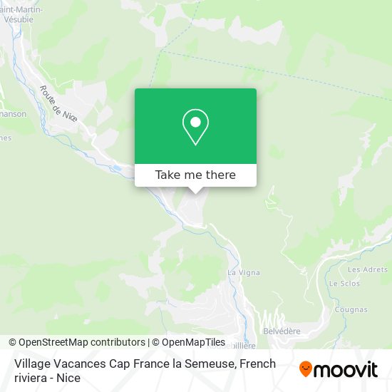 Village Vacances Cap France la Semeuse map