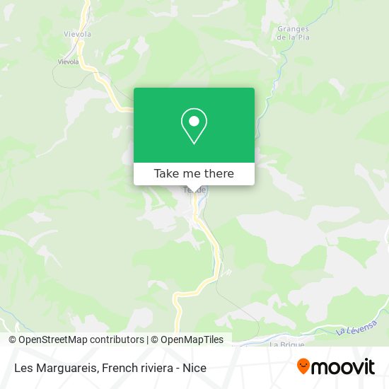 Mapa Les Marguareis