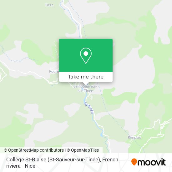 Collège St-Blaise (St-Sauveur-sur-Tinée) map