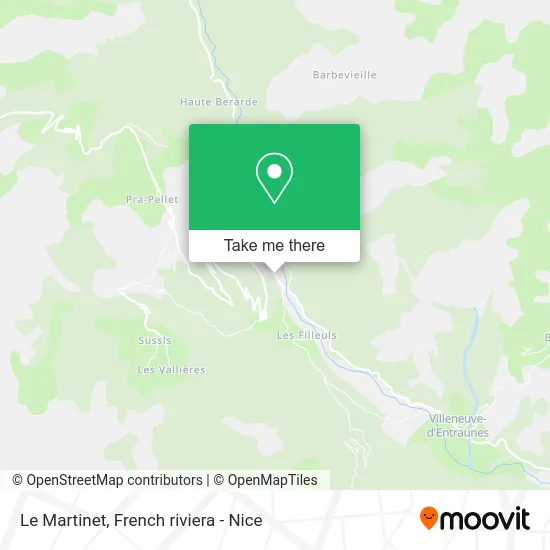 Le Martinet map
