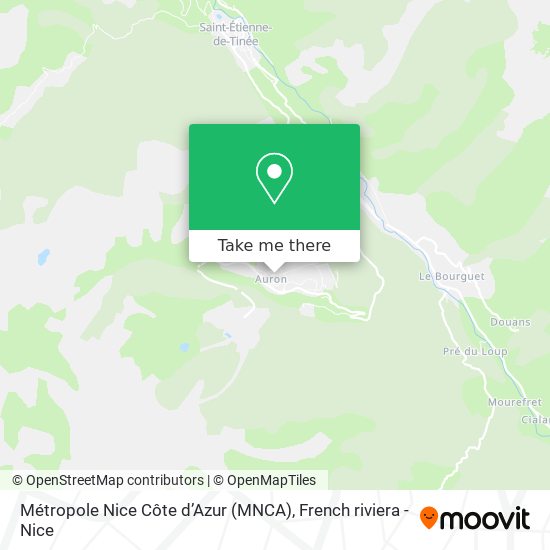 Métropole Nice Côte d’Azur (MNCA) map