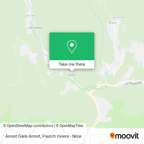 Annot Gare Annot map