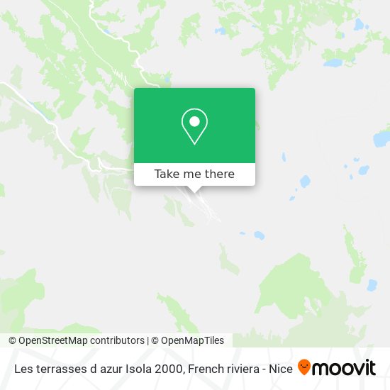 Les terrasses d azur Isola 2000 map