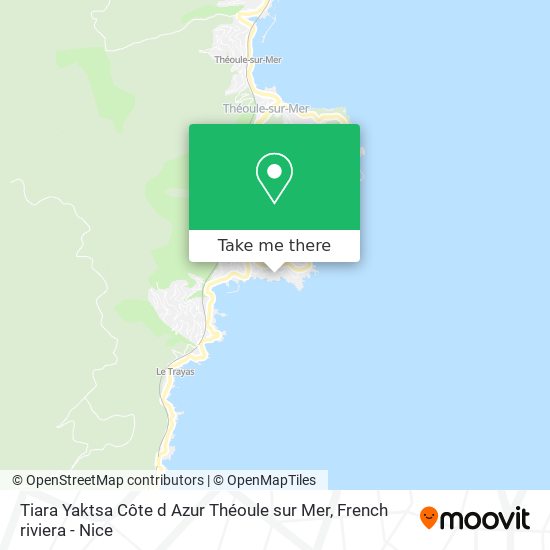 Tiara Yaktsa Côte d Azur Théoule sur Mer map