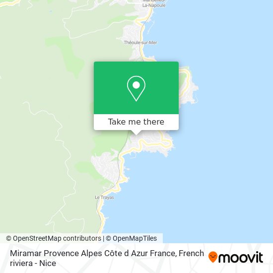 Miramar Provence Alpes Côte d Azur France map