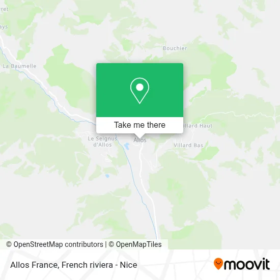 Allos France map