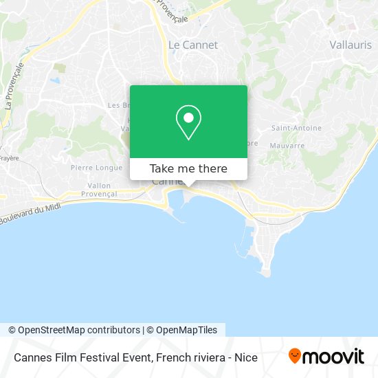 Cannes Film Festival Event map