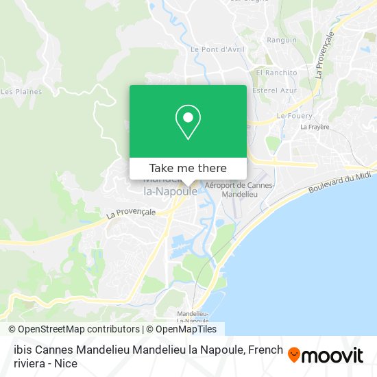 ibis Cannes Mandelieu Mandelieu la Napoule map