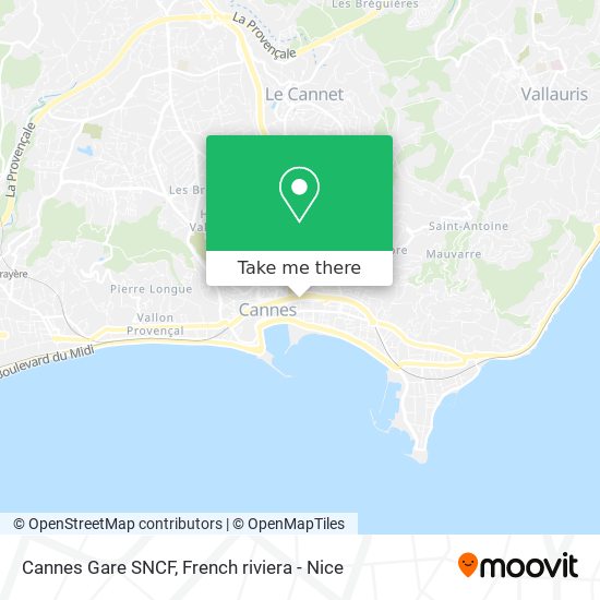 Cannes Gare SNCF map