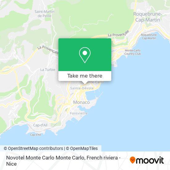 Novotel Monte Carlo Monte Carlo map