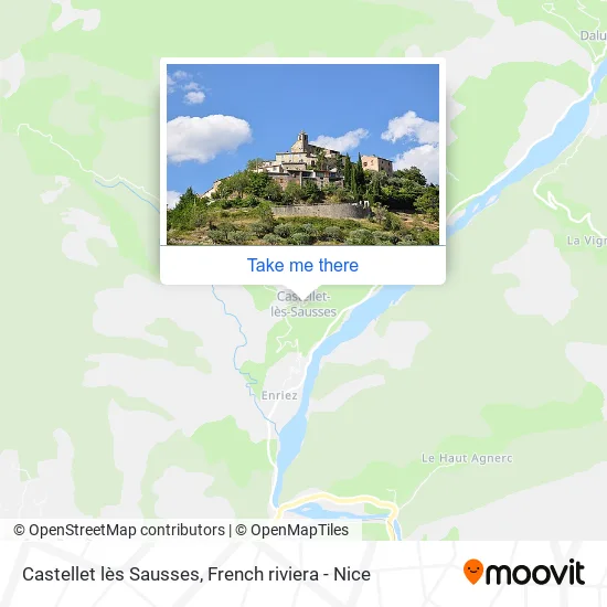 Castellet lès Sausses map