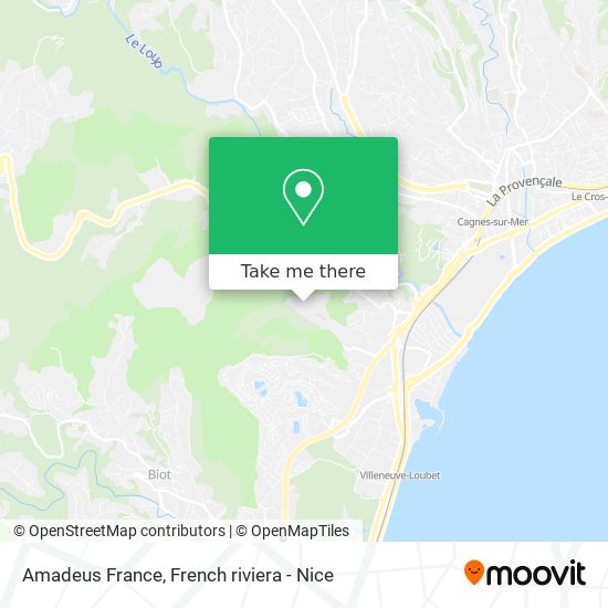 Amadeus France map