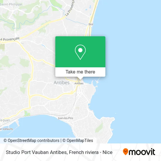 Studio Port Vauban Antibes map