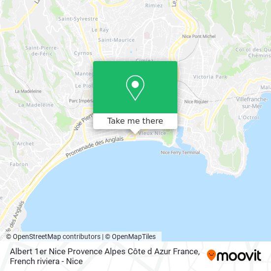 Albert 1er Nice Provence Alpes Côte d Azur France map
