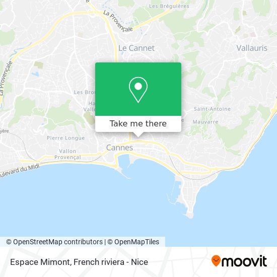 Espace Mimont map