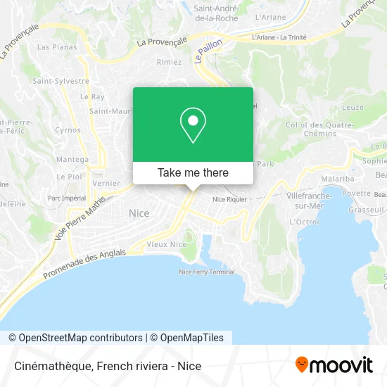 Cinémathèque map