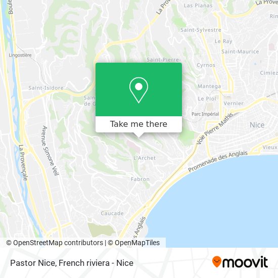 Mapa Pastor Nice