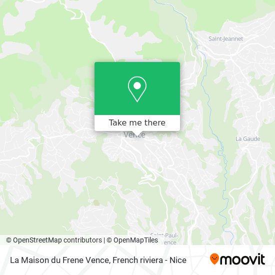 La Maison du Frene Vence map