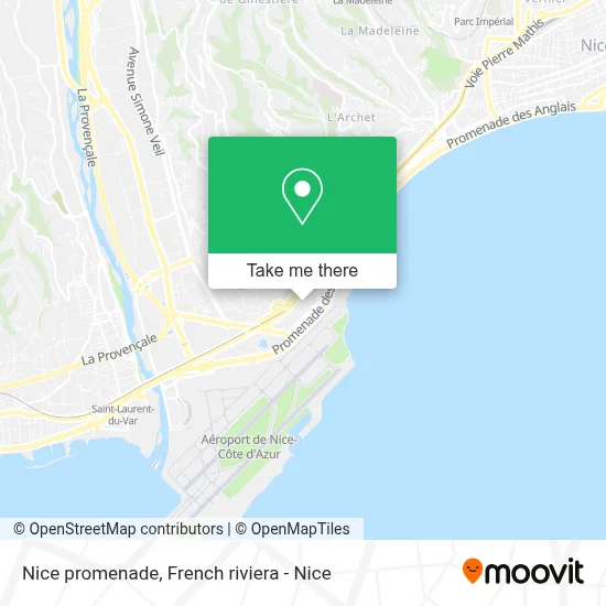 Nice promenade map