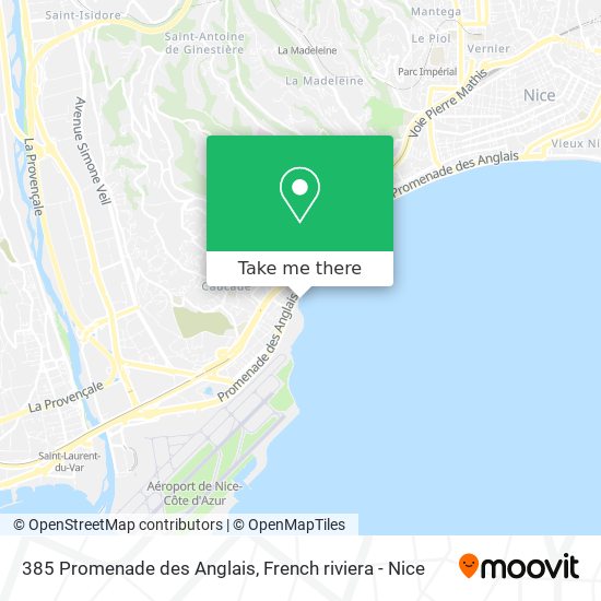 385 Promenade des Anglais map