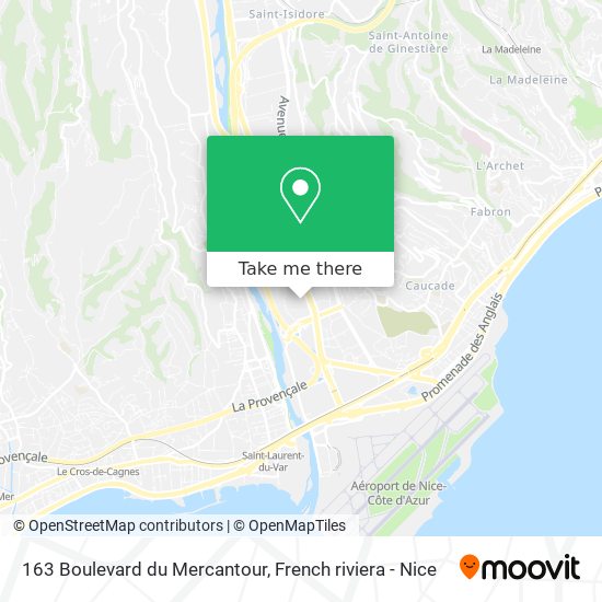 163 Boulevard du Mercantour map