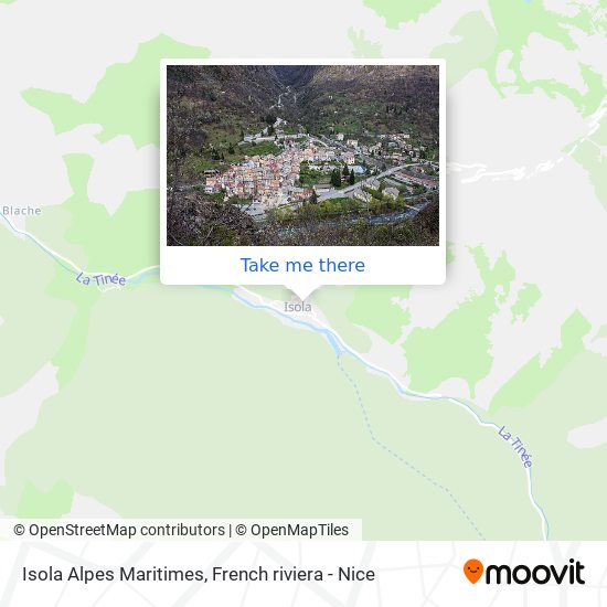 Isola Alpes Maritimes map