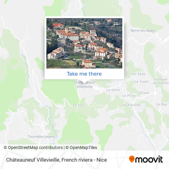 Châteauneuf Villevieille map