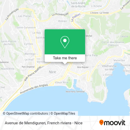 Avenue de Mendiguren map
