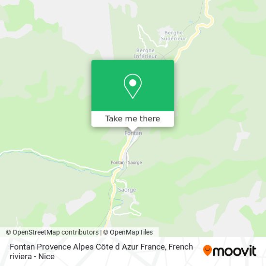 Fontan Provence Alpes Côte d Azur France map