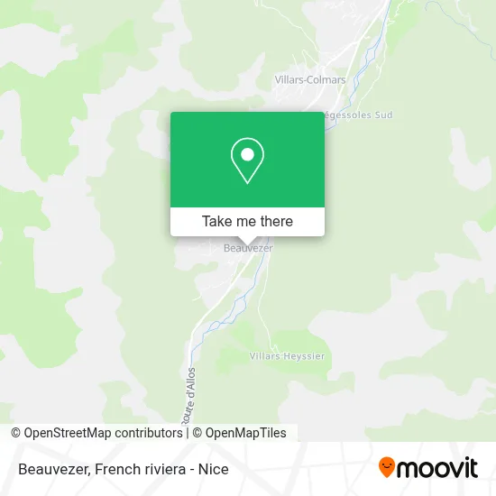 Beauvezer map