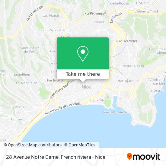 28 Avenue Notre Dame map