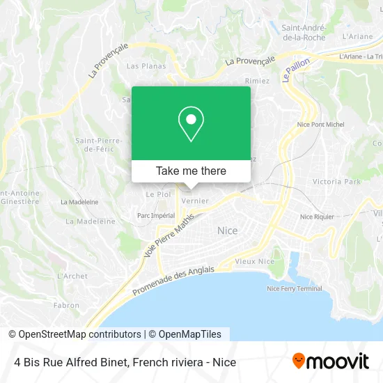 4 Bis Rue Alfred Binet map