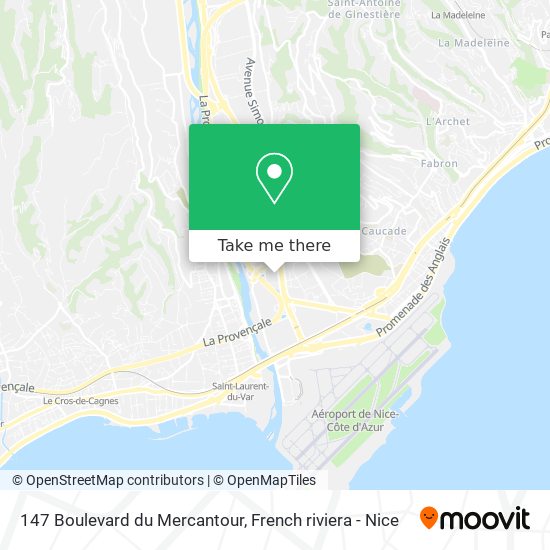 147 Boulevard du Mercantour map